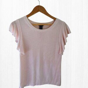 Anne Taylor Flutter Sleeve Top